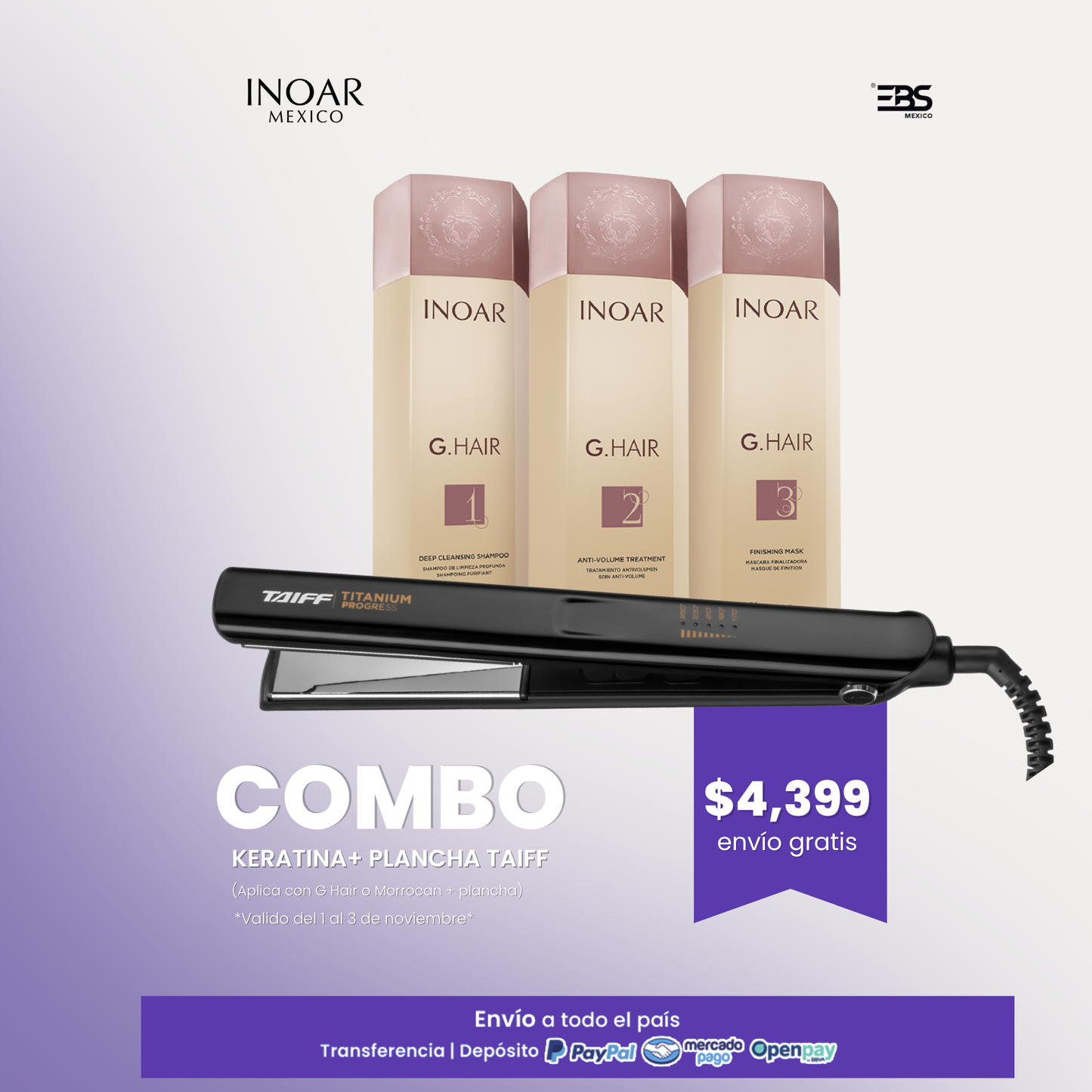 KERATINA + PLANCHA TITANIUM PROGRESS TAIFF