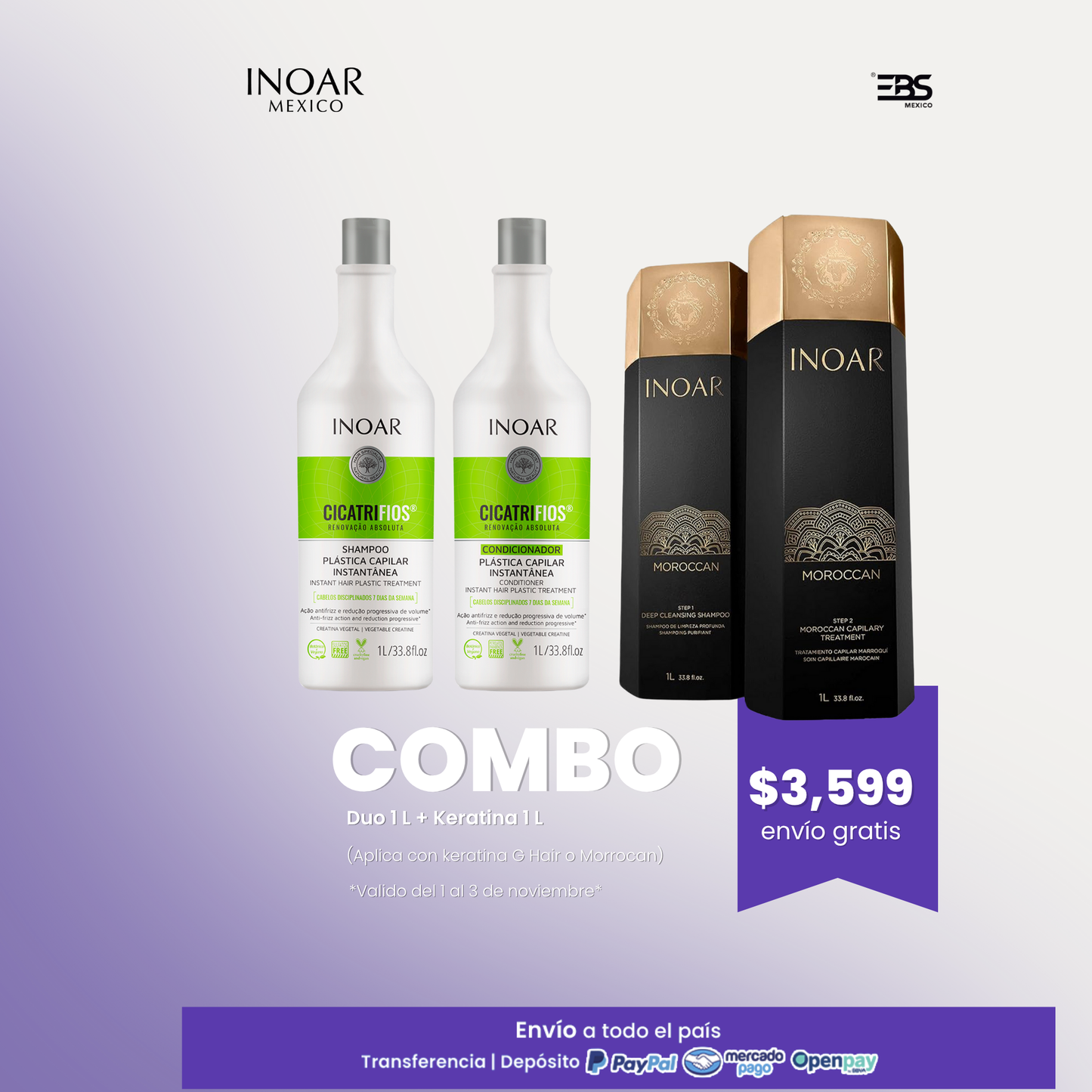 KERATINA + DÚO CICATRIFIOS 1 LT